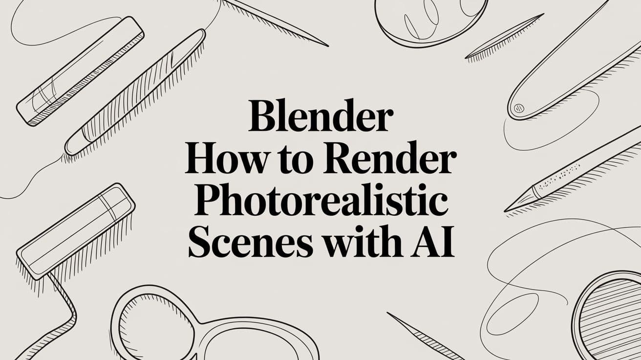 How to Render Blender Models with AI in 2026
