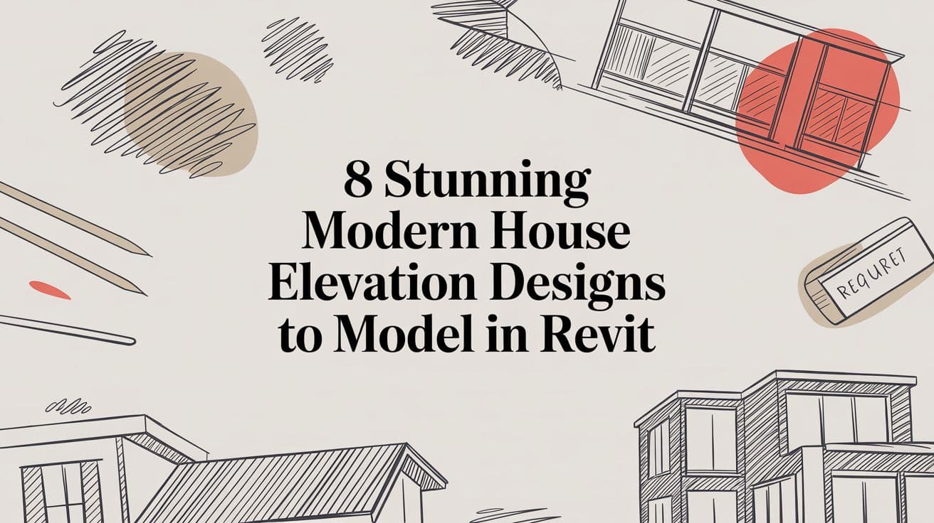8 Stunning Modern House Elevation Designs to Model in Revit