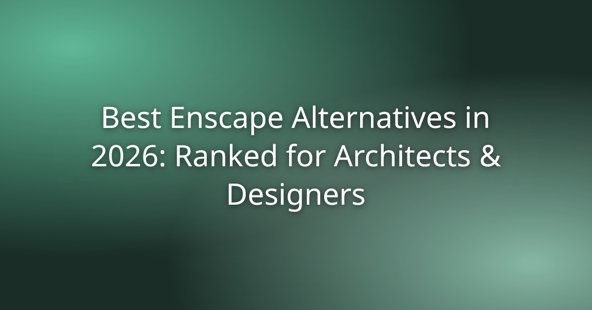 Best Enscape Alternatives in 2026: Ranked for Architects & Designers