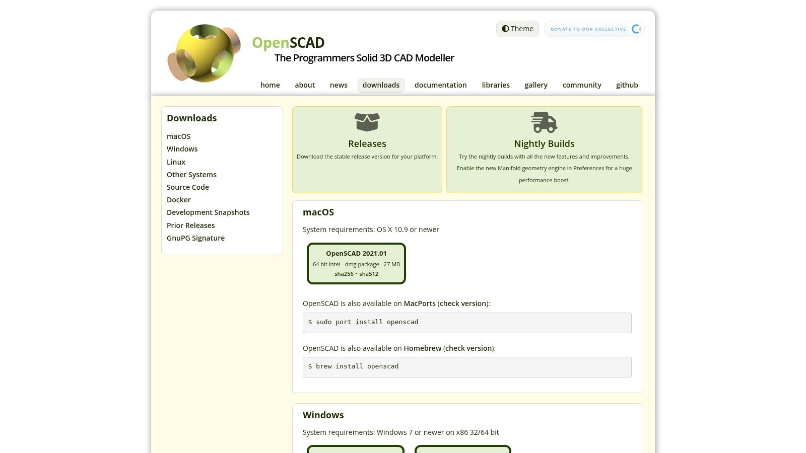 OpenSCAD (official)